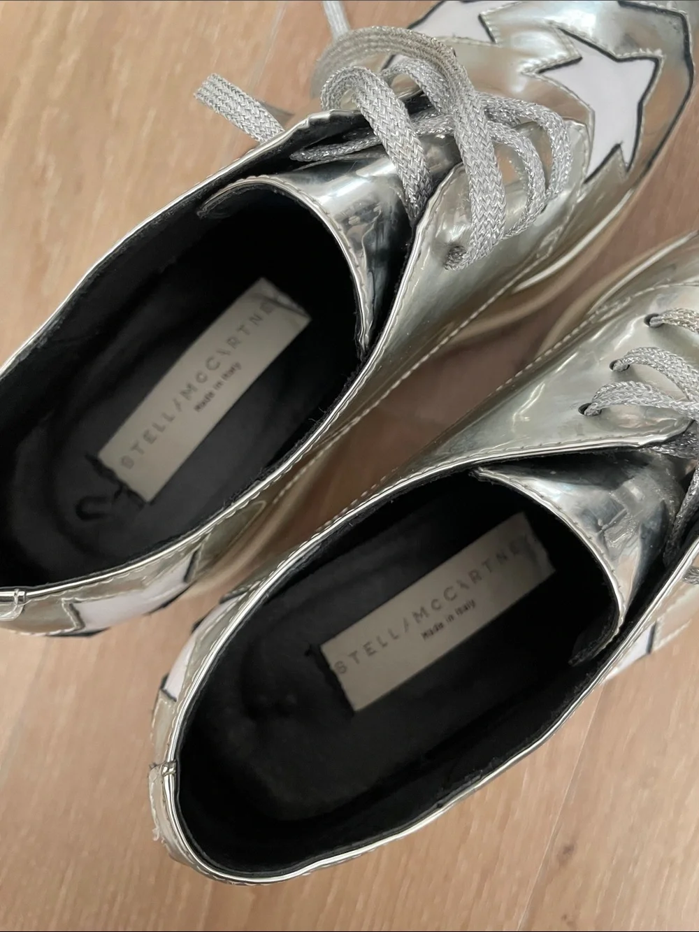Silver Star-Accent Platform Oxfords - Women
